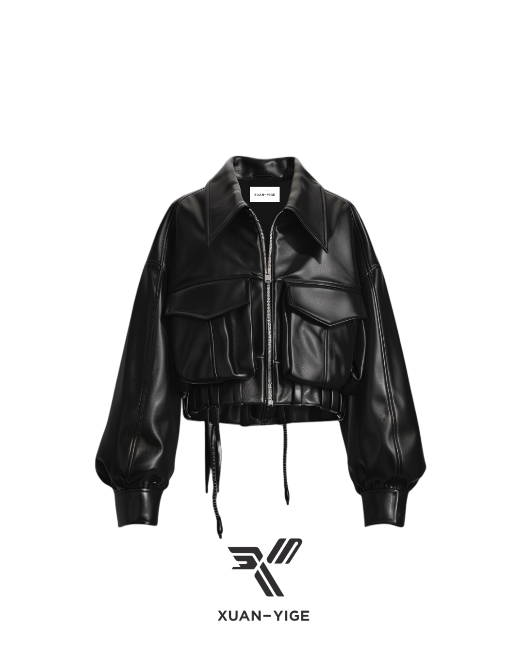 Cropped Leather Jacket